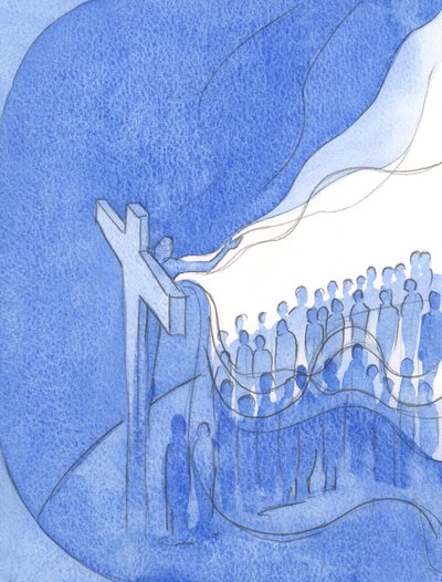 Door Zijn goddelijke mededogen en in solidariteit met Zijn eigen volk op Aarde, bedekte Christus de zonden van het hele menselijk ras. door Elizabeth Wang