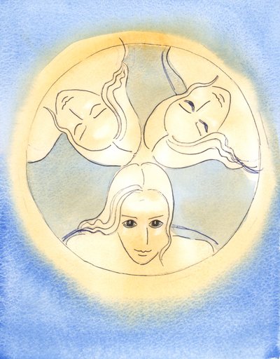 Door dit beeld heeft de Heer een herinnering gegeven dat de Drie Goddelijke Personen Eén God zijn - Heilig en ondeelbaar door Elizabeth Wang