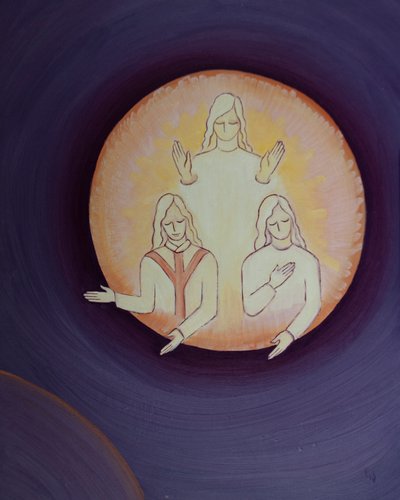 Christus vraagt hoeveel van ons hier op aarde werkelijk van de Personen van de Heilige Drie-eenheid houden door Elizabeth Wang