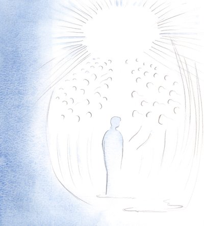 Christus kwam in glorie naar mijn ziel, met de dierbare heiligen die in Zijn Aanwezigheid leven door Elizabeth Wang
