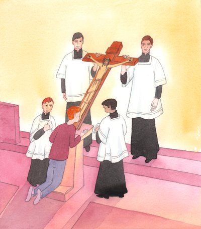 Christus wordt diep geraakt door elk teken van toewijding aan Hem in Zijn Lijden, dat Hij uit liefde voor ons allen heeft doorstaan door Elizabeth Wang