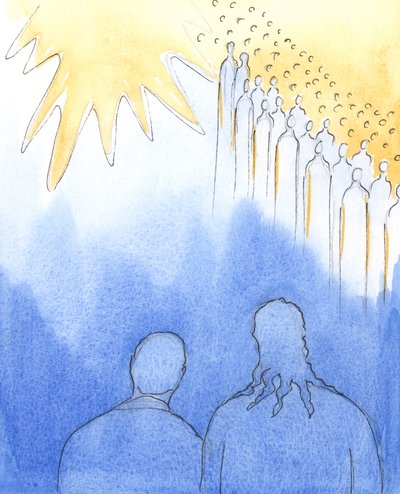 Christus is met ons terwijl we zijn heiligen eren door Elizabeth Wang