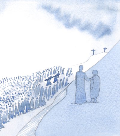 Christus kijkt teder naar onze herinnering aan Zijn heilige Passie. Hij houdt van onze toewijding en ziet hoe we vooruitgaan in nederigheid door Elizabeth Wang
