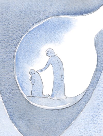Christus mijn Heer wachtte geduldig tot de pijn afnam door Elizabeth Wang