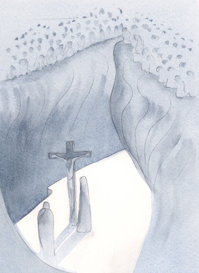 Christus bewees Zijn nederigheid in de zwakheid en kwetsbaarheid die Hij accepteerde terwijl Hij leed voor de zonden van alle generaties. door Elizabeth Wang