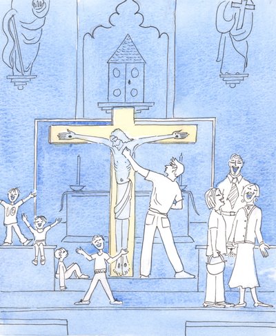 Christus ziet ons gedrag in de kerk - sommige slechte gedragingen door onwetendheid, sommige door onzorgvuldigheid of gebrek aan liefde voor Hem. door Elizabeth Wang