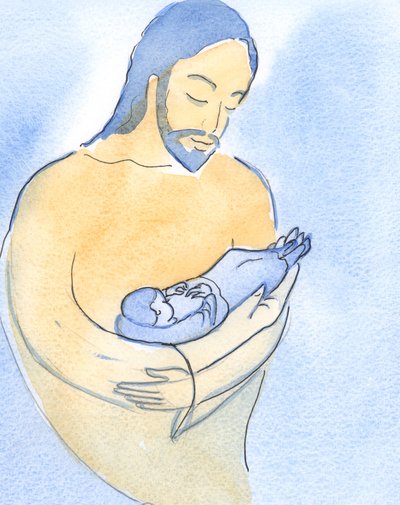 Christus toonde me dat ik in mijn huidige lijden als het ware in de armen van de Vader lig, teder gedragen. door Elizabeth Wang