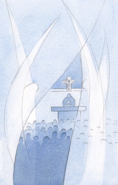 Elke Heilige Beschermengel gehoorzaamt Christus