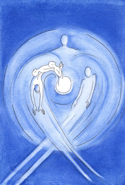 Van alle eeuwigheid komt de Zoon van God, die uit Maria is geboren, voort uit de witgloeiende liefde van het hart van de Vader, in de kracht van de Heilige Geest door Elizabeth Wang