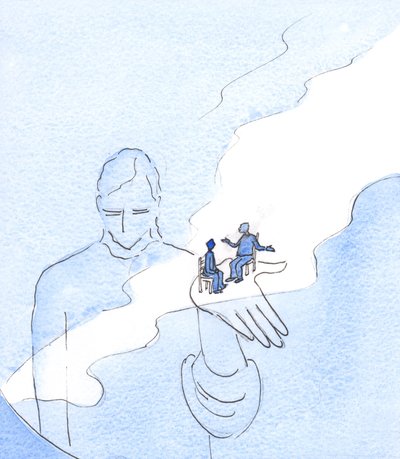 God houdt alle dingen en alle mensen in bestaan, inclusief degenen die Zijn bestaan in twijfel trekken door Elizabeth Wang