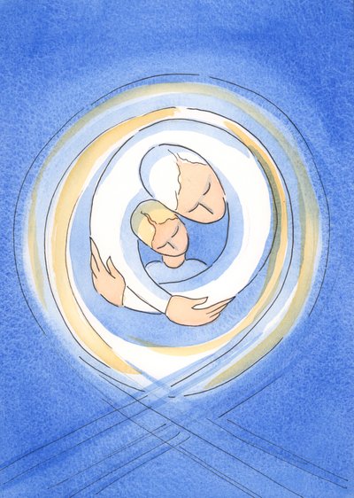 God de Vader houdt van ieder van ons met een hartstochtelijke liefde, en houdt ons in Zijn tedere omhelzing door Elizabeth Wang