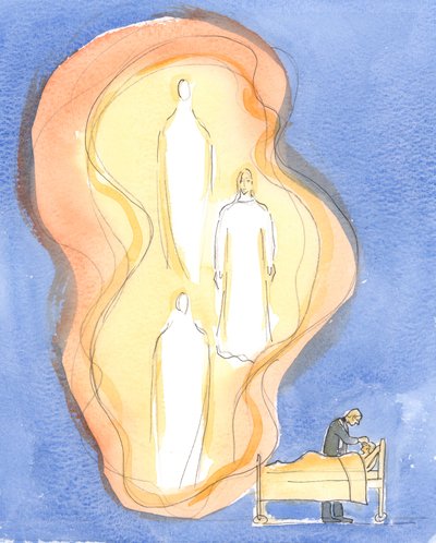 Gods geschenk aan de zieken is Jezus Christus zelf, met de Vader en de Heilige Geest, één God - aan het werk in dit sacrament door Elizabeth Wang
