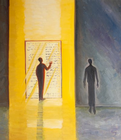 Gods licht en wijsheid stromen door de tekst van de Heilige Schrift op allen die hen met nederigheid en geloof benaderen door Elizabeth Wang