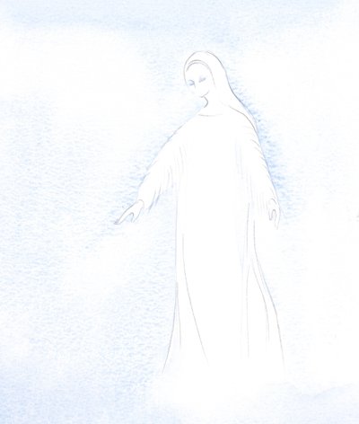 Ik kreeg een glimp van de waardigheid van onze Heilige Moeder Maria en van de glorie die zij nu in de hemel ontvangt. door Elizabeth Wang