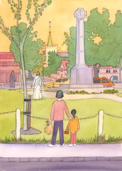 Als Jezus door een stadscentrum zou lopen, zouden mensen zich haasten om Hem te zien door Elizabeth Wang