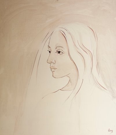 In de Hemel deelt de Maagd Maria de zorg van haar zoon voor alles wat er op aarde gebeurt door Elizabeth Wang