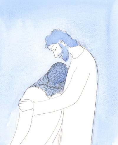 In de Heilige Communie kan Christus ons dicht naar zich toe trekken zodat we ons hoofd op Zijn borst kunnen laten rusten, zoals St. Johannes door Elizabeth Wang