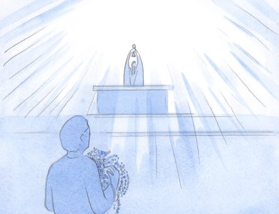 Het leek alsof we armenvol parels en robijnen droegen, voor God de Vader: Jezus is onze dank, lof, herstel en smeekbede. door Elizabeth Wang