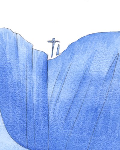 Het was alsof Christus en Onze Lieve Vrouw samen aan de rand van de wereld waren, terwijl Hij stierf om zondaars van de afgrond te redden door Elizabeth Wang
