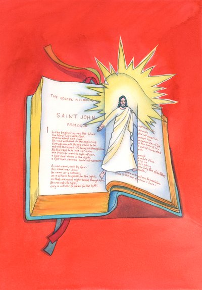 Jezus Christus wordt aan ons geopenbaard door Zijn heilige Woord, telkens wanneer we de Schrift lezen of horen verkondigen tijdens de Mis. Door Hem leren we de Vader kennen door Elizabeth Wang