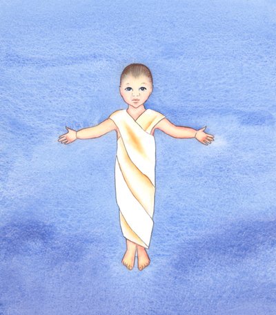 Jezus Christus is ware God, die onze menselijke natuur aannam, met de nederigheid en goedheid om als een eenvoudig kind onder ons te komen door Elizabeth Wang