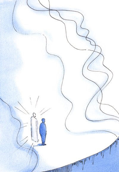 Alleen door Christus kunnen we de overweldigende zuiverheid en kracht van de Godheid onder ogen zien. door Elizabeth Wang
