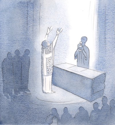 Onze gebeden worden om deze reden gehoord: Ze zijn verbonden met het gebed van Christus die aanwezig is, onze eeuwige Hogepriester door Elizabeth Wang
