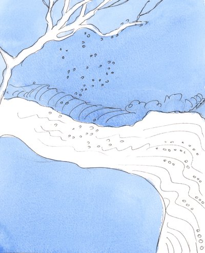 Mensen die doelloos leven zonder duidelijke doelen of toewijding aan wat goed is, zijn als bloemblaadjes die in een rivier vallen, worden meegesleurd door de stroom en uiteindelijk over een waterval worden gespoeld om nooit meer gezien te worden door Elizabeth Wang