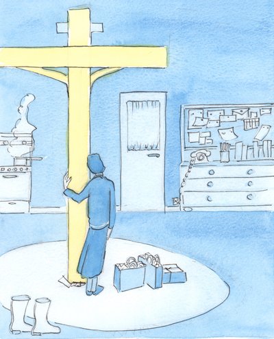 Iemand die Christus aanbidt in de Mis en verlangt Zijn werk te doen, kan in geest de hele dag naast het kruis blijven door Elizabeth Wang