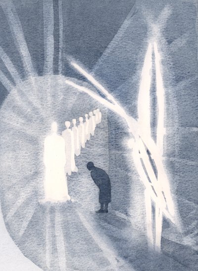 Soms is Christus aanwezig voor de ziel, in Zijn glorie, aanbeden door onze beschermengel. We hoeven alleen maar aanwezig te zijn en te aanbidden door Elizabeth Wang