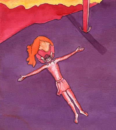 De Heilige Maagd Maria was bij Christus aan het einde van Zijn leven. door Elizabeth Wang