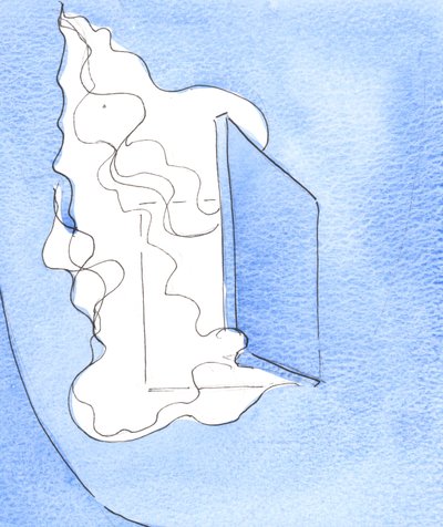 De Godheid werd getoond als een laaiend vuur bij de ingang van het eeuwige leven, bij de 