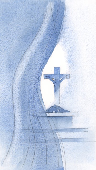 De Heilige Geest doorboort het gordijn bij de Heilige Mis en onthult ons het mysterie van Christus