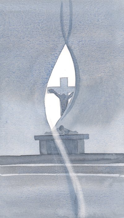 De Heilige Geest doorboort het gordijn bij de Heilige Mis en onthult ons het mysterie van Christus