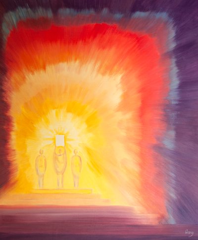 De glorie van Christus straalt uit wanneer de Heilige Schrift wordt gelezen tijdens de Mis door Elizabeth Wang