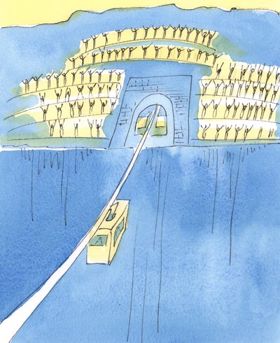 De reis van leven naar dood is als een kabelbaan tussen twee bergen. door Elizabeth Wang