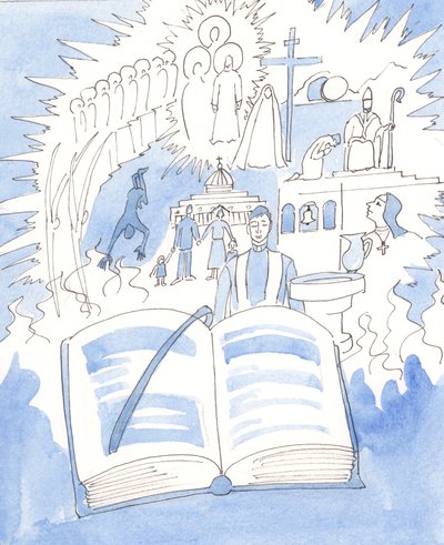 De hele katholieke geloof is vervat in het Missaal en gevierd in de Liturgie door Elizabeth Wang