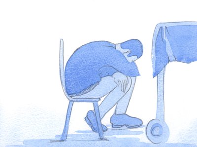 Dit is wat we zien in een tedere blik: verdriet, liefde en verdriet voor een ander in nood, die van ons praktische hulp en zachte troost vragen door Elizabeth Wang