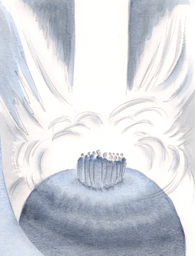 Door Christus omhult het licht van de hemel ons bij elke mis door Elizabeth Wang