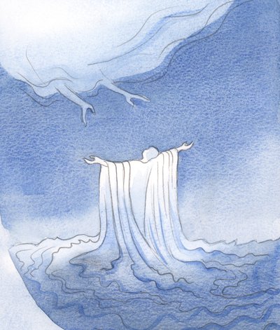 Door het Bloed van Christus worden we gewassen en gekleed in een wit kleed, klaar om de Vader te benaderen door Elizabeth Wang