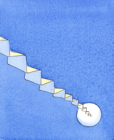 We imiteren Christus, die pijnlijk een trap naar Pilatus beklom, terwijl we een heilige trap van de aarde naar de hemel beklimmen, proberend door Gods genade tot het einde toe vertrouwend en trouw te blijven. door Elizabeth Wang