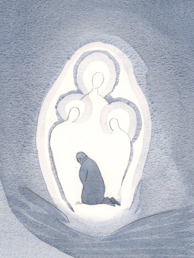 Wij houden van en aanbidden de Drie Goddelijke Personen binnen onze zielen, wanneer we in een staat van genade leven door Elizabeth Wang