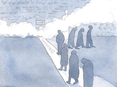 We vinden de kleine deur naar het leven alleen als we de weg van het lijden volgen door Elizabeth Wang