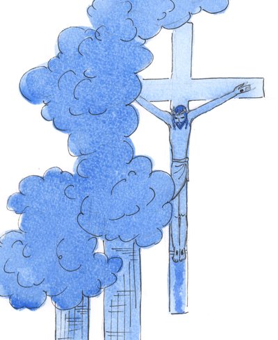 Toen Christus aan het kruis hing in pijn, was Hij zich bewust van alle menselijke tragedies van het begin tot het einde van het leven - inclusief het lijden van degenen op 9/11 door Elizabeth Wang