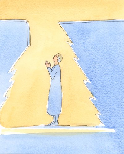 Wanneer we oprecht berouw hebben over onze zonden en zwakheden, is het alsof een luik boven ons hoofd opengaat, terwijl het licht van de Hemel binnen schijnt om ons vrede, licht en een nauwere eenheid met God te brengen door Elizabeth Wang