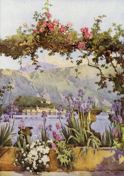 Een Tuin in Cadenabbia, Lago di Como door Ella Du Cane
