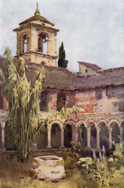 Il Chiostro di Piona, Lago di Como door Ella Du Cane