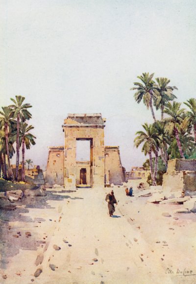 De Poort van Euergetes, Karnak door Ella Du Cane