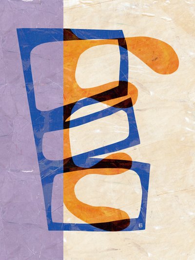 Gelaagde abstracte vormen door Ellen Greup