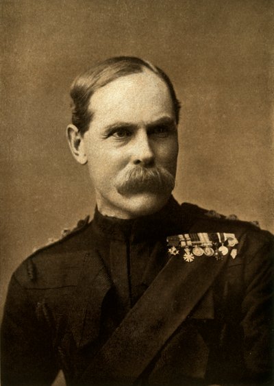 Luitenant-generaal Lord Methuen, C.B., 1900 door Elliot and Fry
